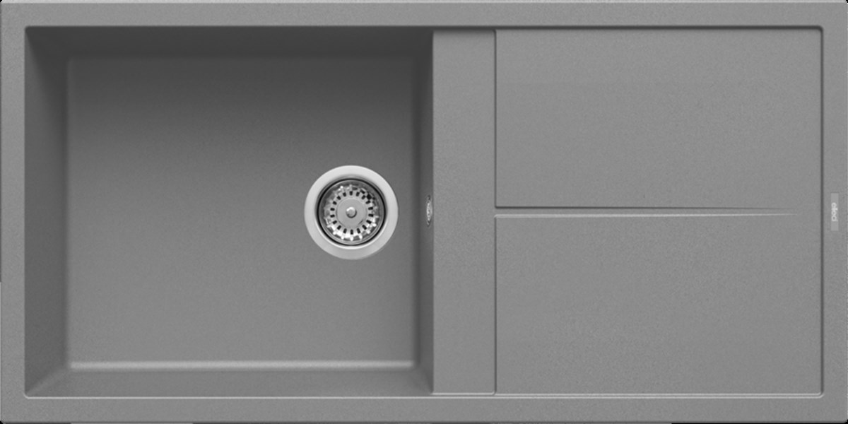 Elleci EL LMU48073 Unico гранитная мойка с одной чашей, Titanium, 100 × 50 см