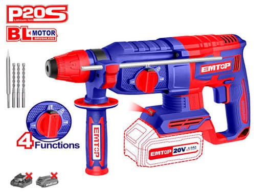 Emtop EM ELRH26208 20V SDS-Max Cordless Rotary Hammer (Bare Tool)