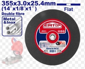 Emtop Metal Kesme Diski 355 Mm