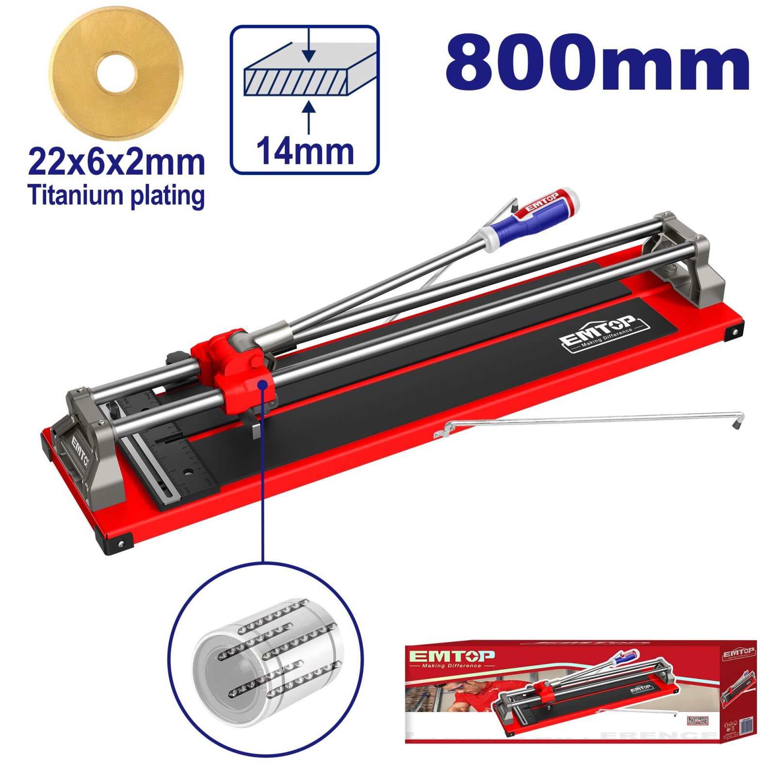 Emtop EMA ETCR8005 плиткорез 80 см
