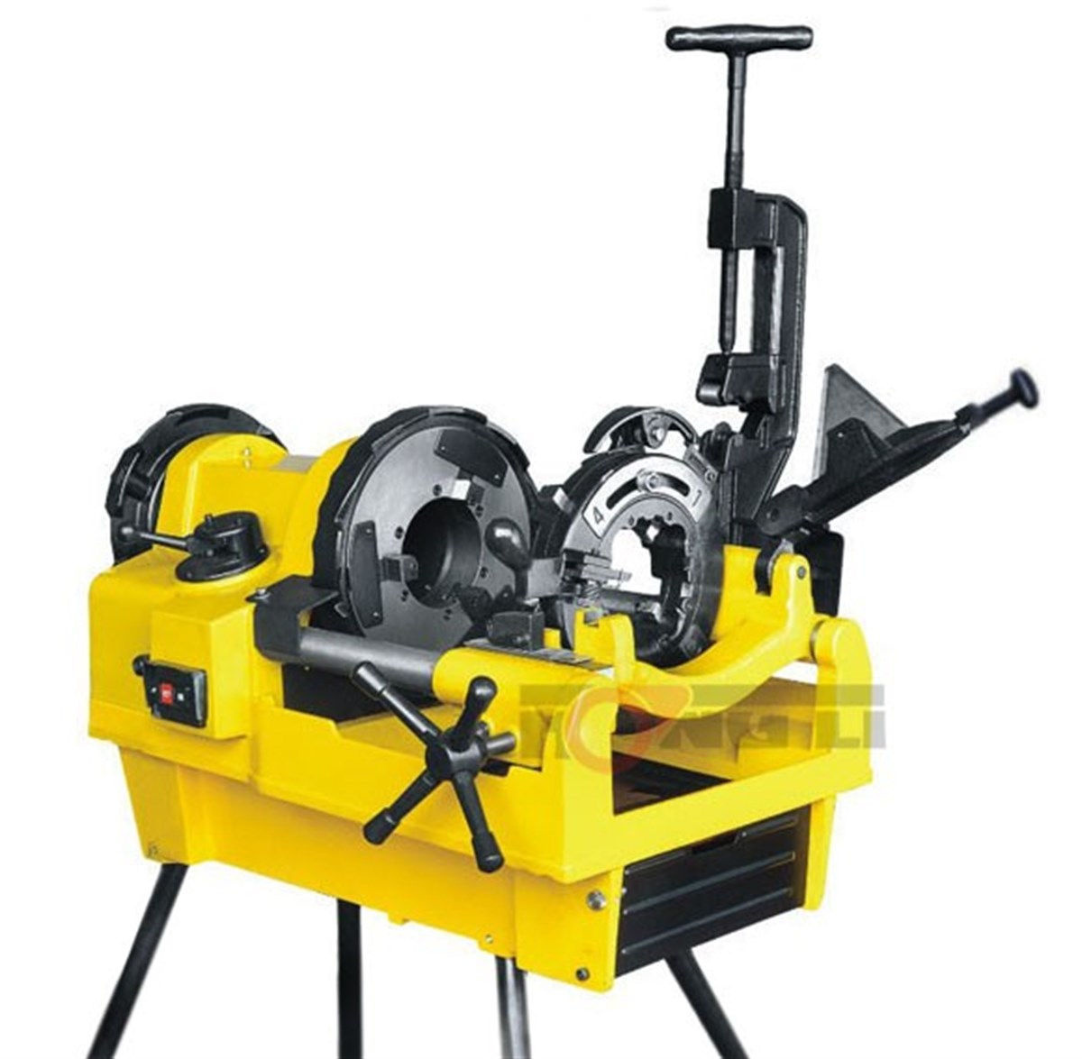Max HH SQ100F Electric Pipe Threading Machine with Stand 1/2''X4