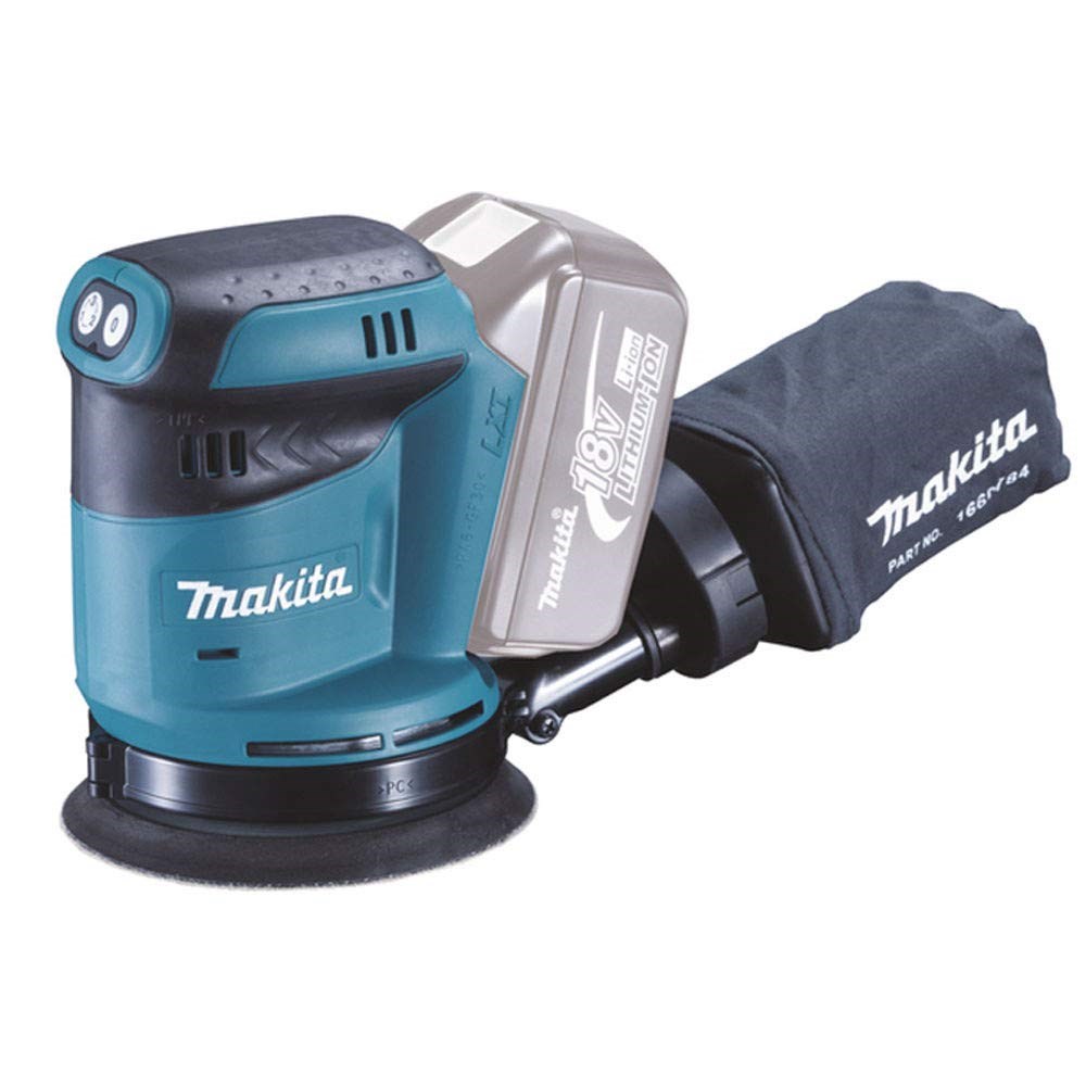 Makita MK DBO180ZJ 125 mm 18 V Cordless Orbital Sander