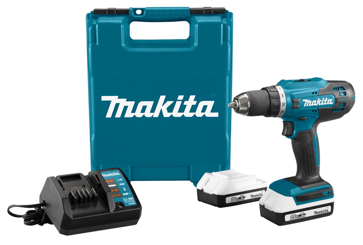 Makita Matkap Akülü 18V 2Ah Lityum (2 Akü+Şarjer+Çanta)