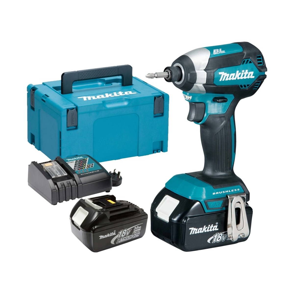 Makita MK DTD153RFJ 18V Cordless Impact Driver, 3 Ah