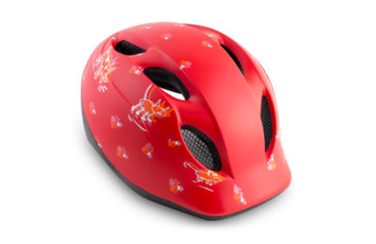 MET Kask Buddy Kırmızı Hayvanlar | Mat Cocuk
