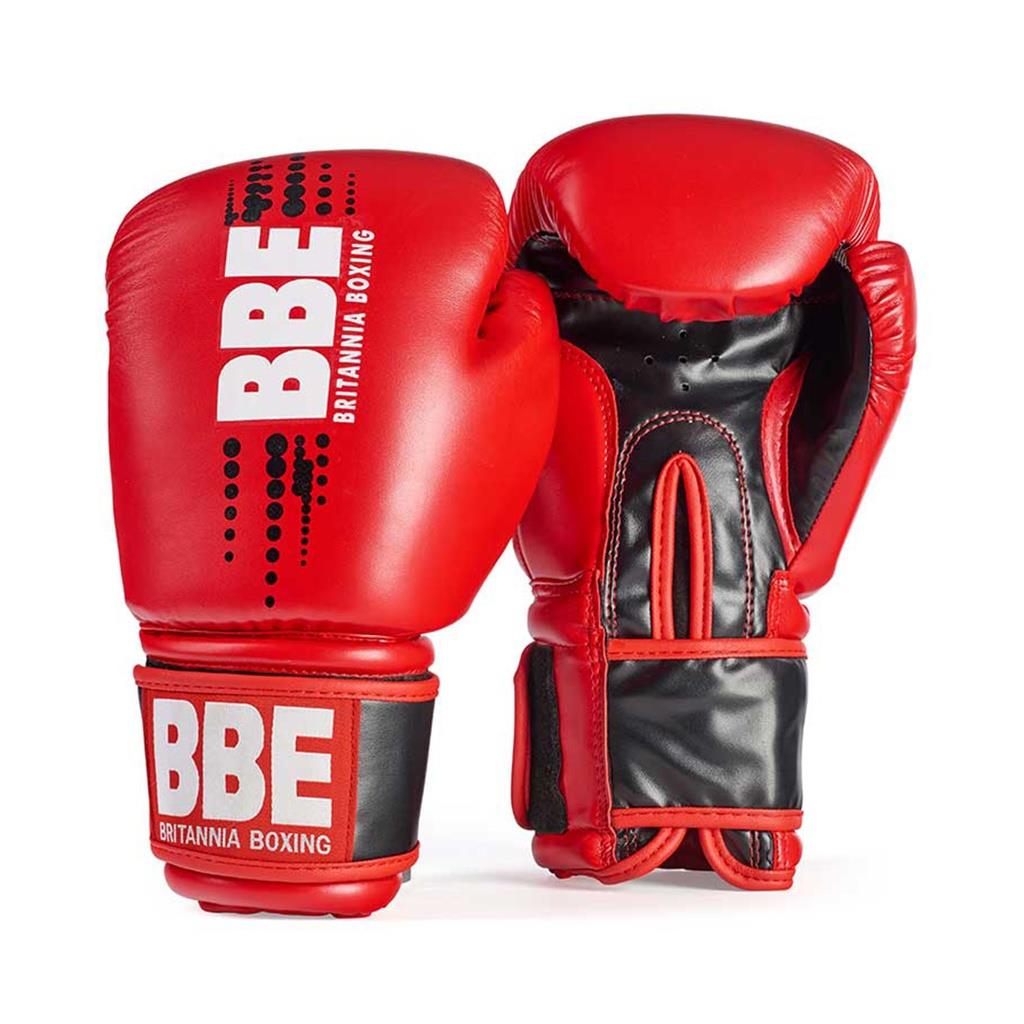 BBE FX Black/Red 14 oz Boxing Gloves RD BBE440