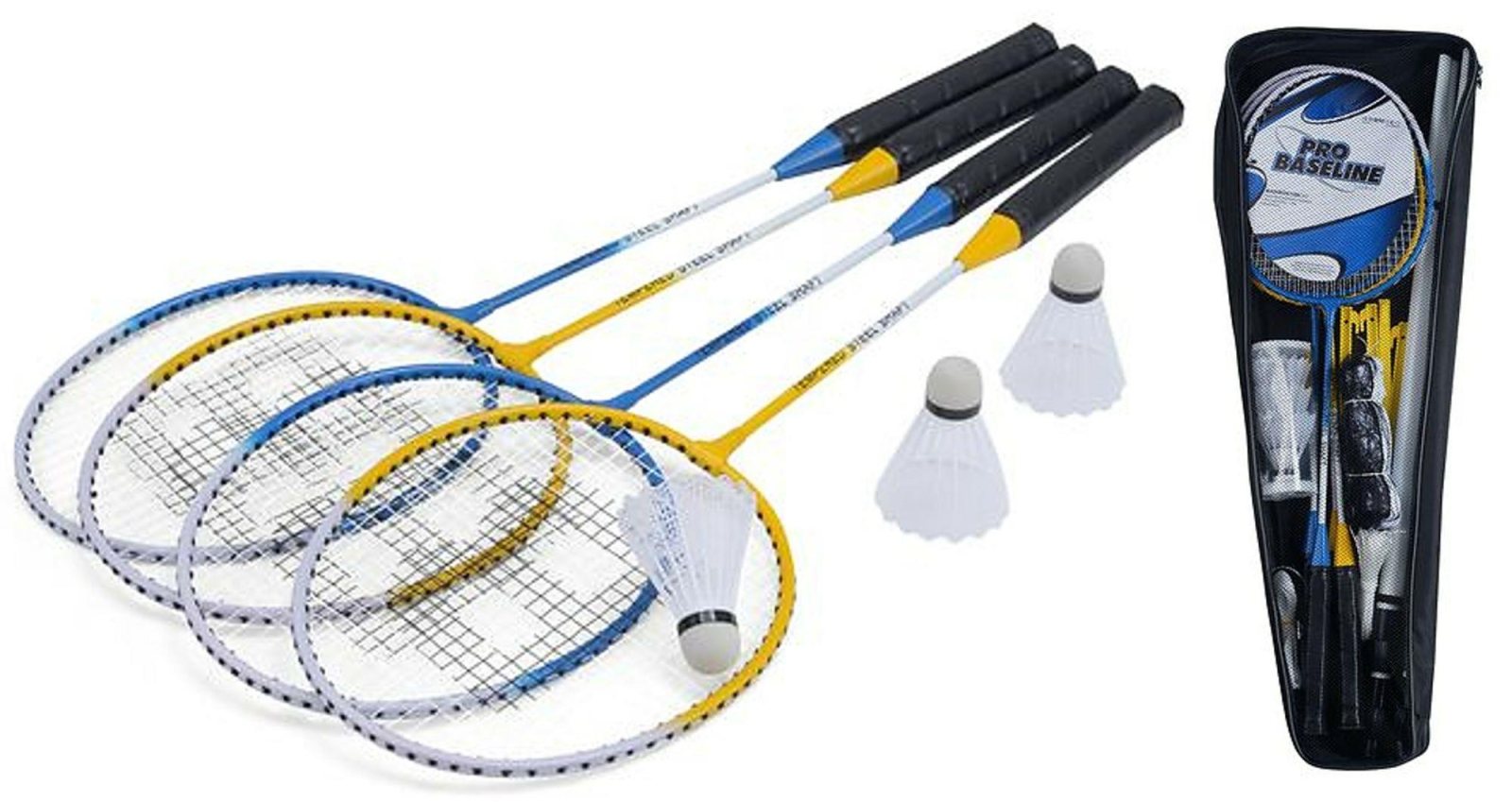 Baseline RD BGG1142 Badminton Pro Racket Set for 4 Players