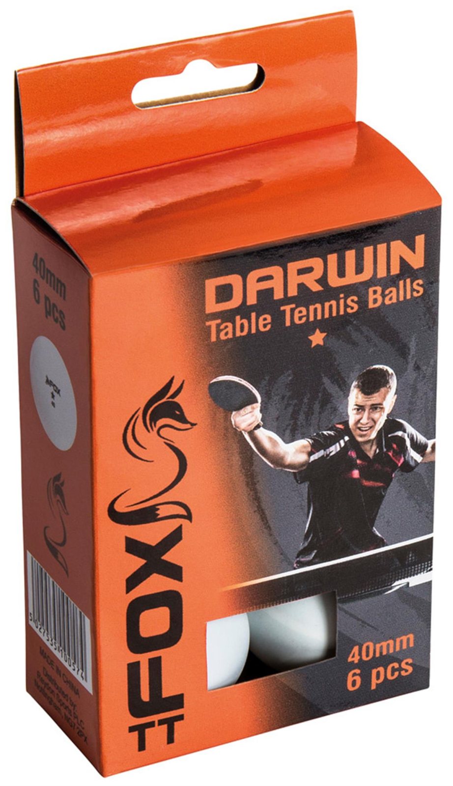 MASA Darwin 1 Star Table Tennis Balls RD FTT101, Pack of 6