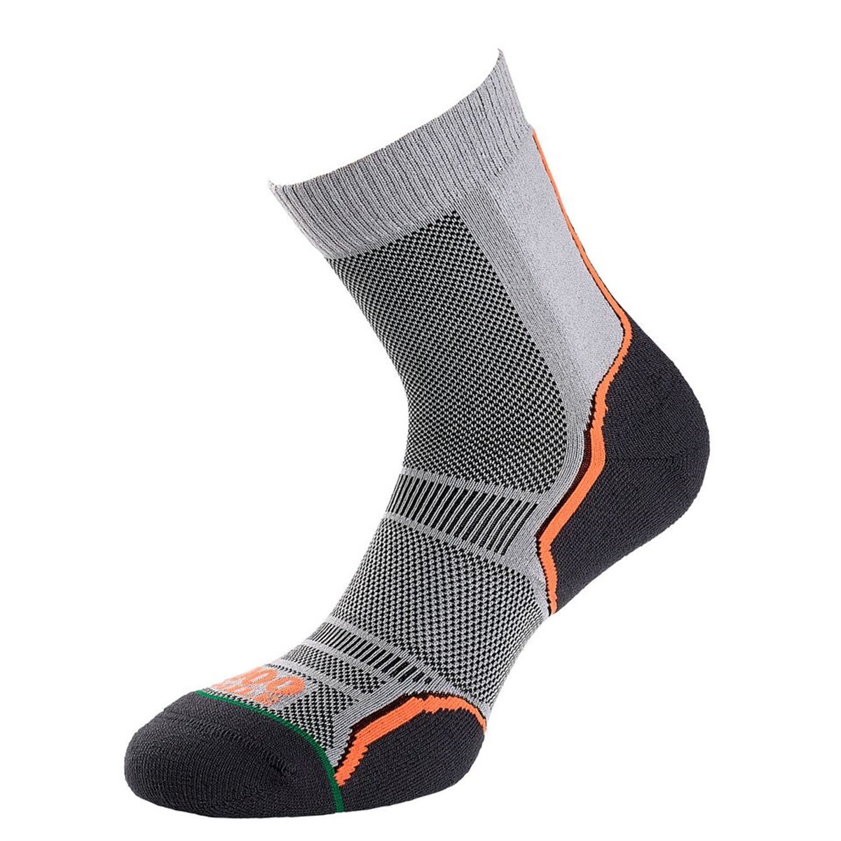 1000 Mile RD36 Trail Sports Socks, Grey/Black, 2 Pairs