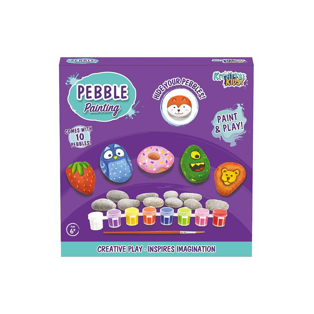 Kreative RD TY2183 Pebble Painting Set, 10 Stones