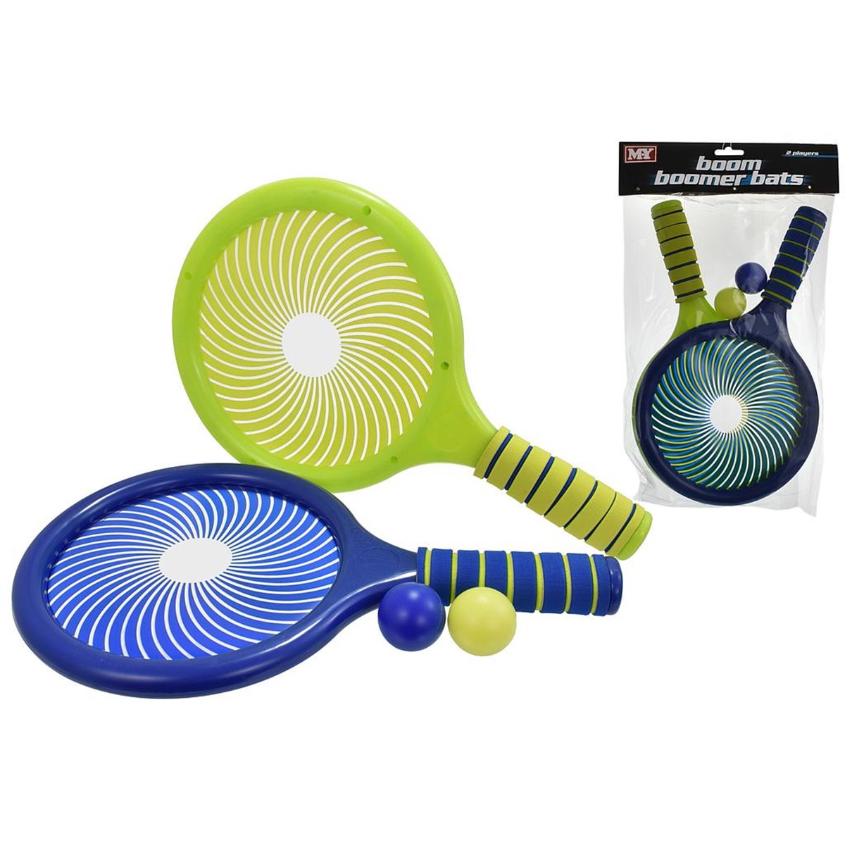 M.Y. RD TY2467 Boom Boom Sponge-Handle Tennis Set