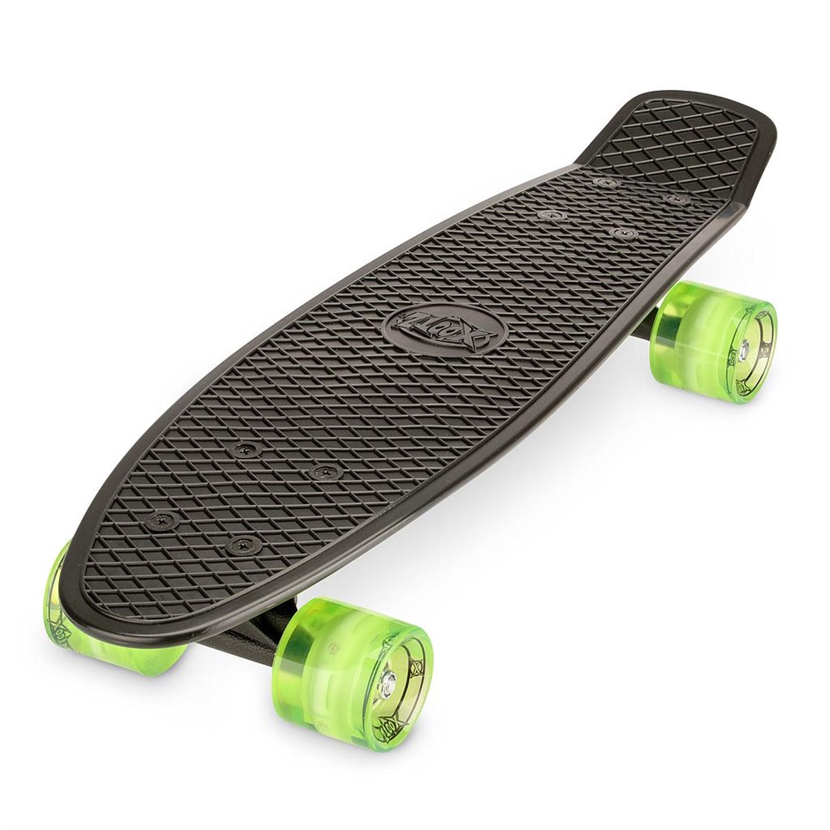 Xootz RD TY5727 22-inch PP LED Skateboard, Black/Green