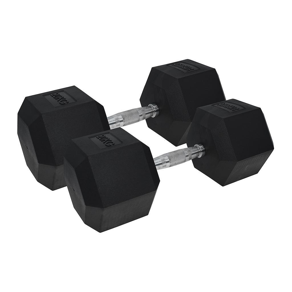 Urban Fitness Dambıl 6 Köşe - Plastik Kaplı 20KG (1 Adet Fiyatı)