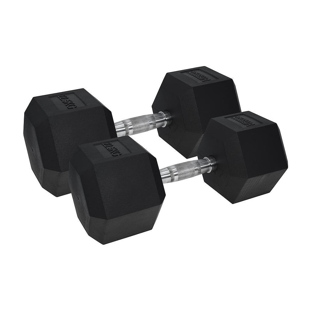 Urban Fitness Dambıl 6 Köşe - Plastik Kaplı 22.5KG (1 Adet Fiyatı)