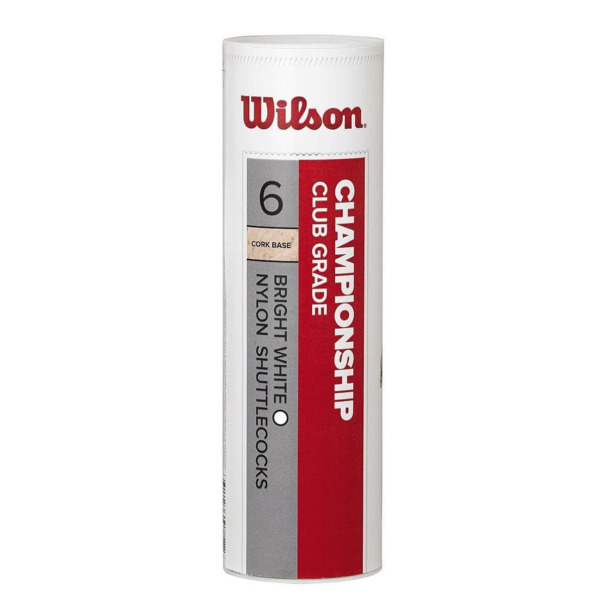 Wilson RD WBS305W Championship Shuttle Tennis Balls, 6-Pack, White