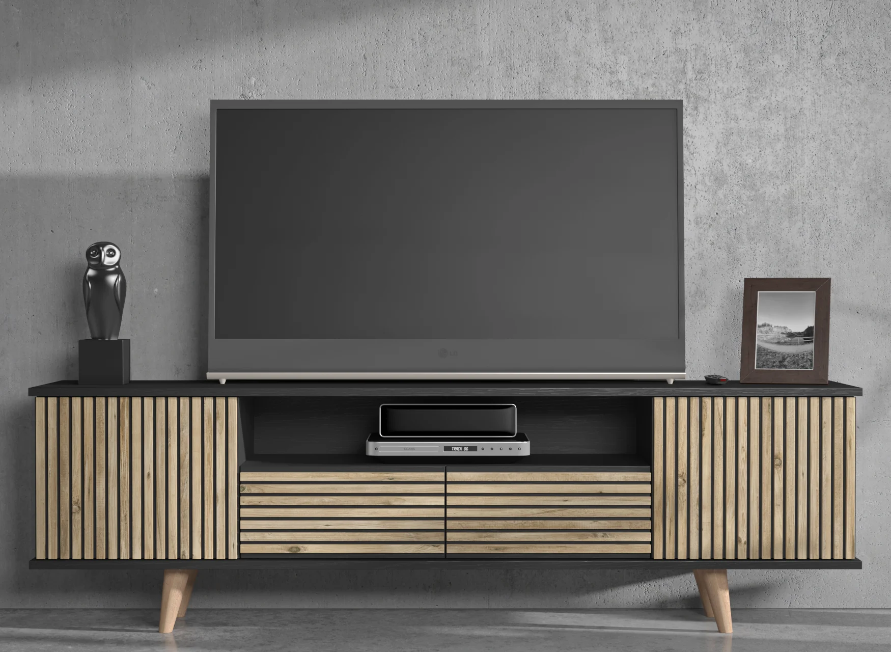 Zebra Tv Ünitesi Atlantik Çam 180CMx55CMx35CM