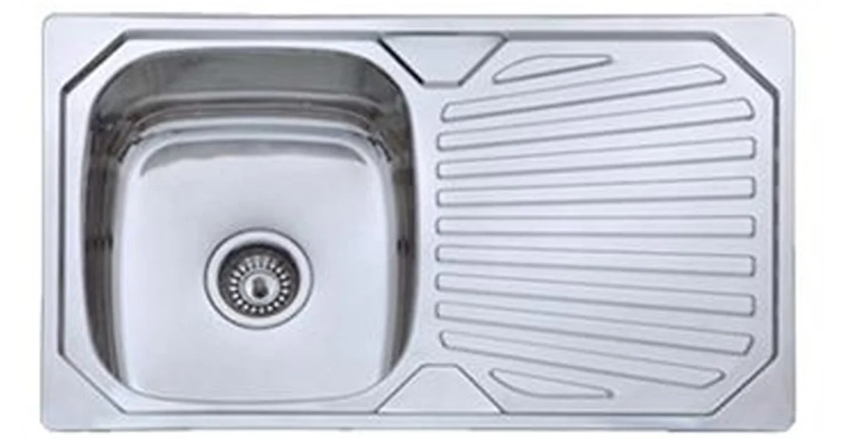 Bolang THB BL-843 Single-Bowl Steel Sink, 80 × 48 cm, 18.5 cm Deep