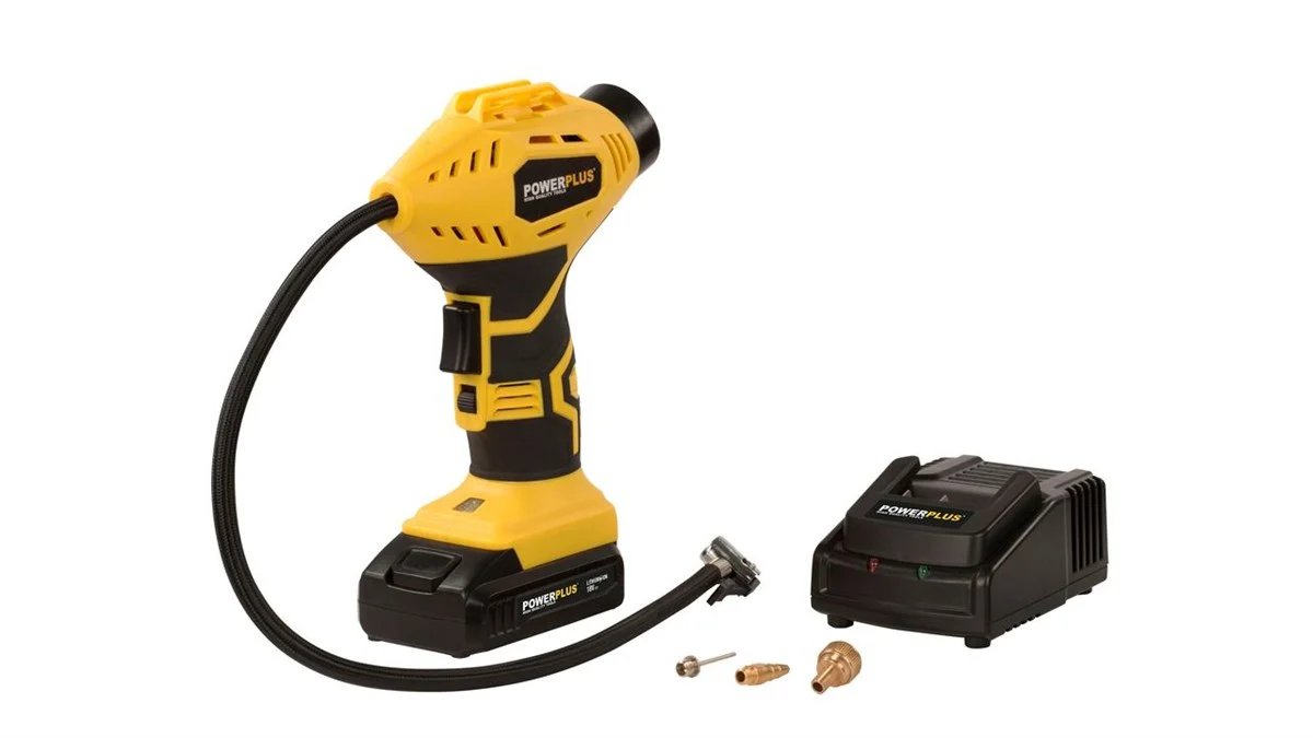 Powerplus Araba Lastik Kompresörü Akülü 18V (1Akü+Şarjer)