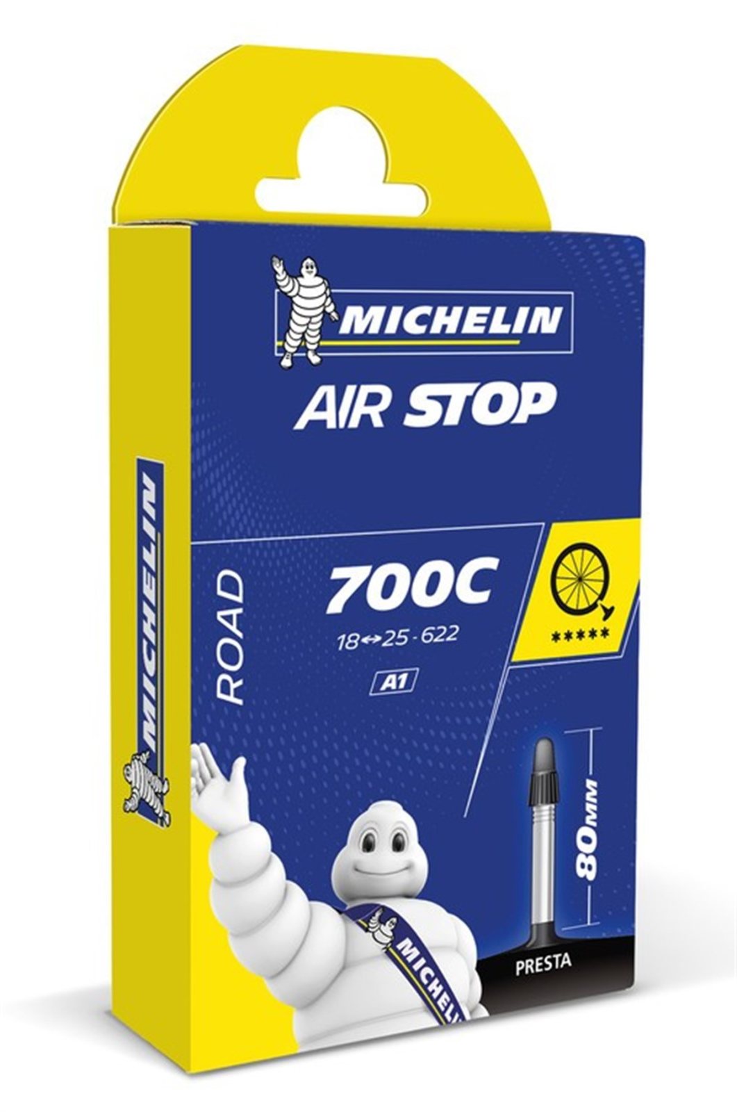 Камера Michelin A1 Airstop 700x18/58, Presta 80 мм
