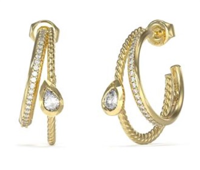 Guess JGUJUBE05244JWYGTU Gold Earrings