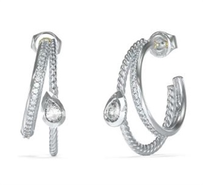 Серьги Guess JGUJUBE05244JWRHTU, серебристые