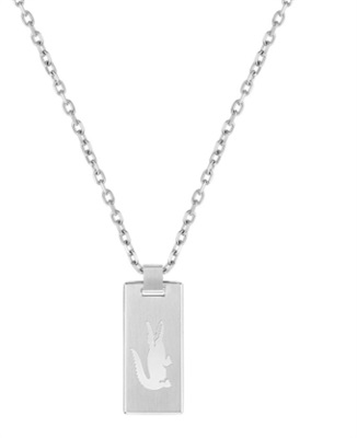 Lacoste LACJ2040079, серебристое колье