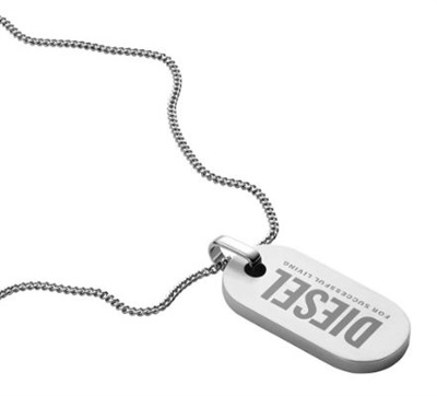Diesel DJDX1348-040 Silver Necklace