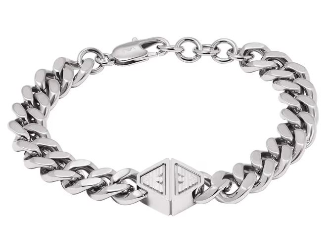 Emporio Armani AJEGS3132-040, серебристый браслет