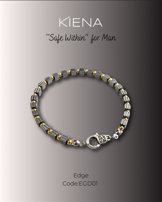 Kiena Edge EDG01B Silver/Gold Bracelet