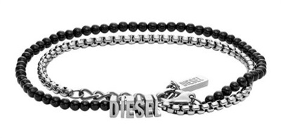 Diesel DJDX1542-040 Bilezik Siyah/gümüş