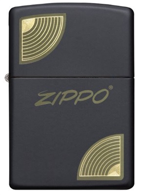 Zippo Z-61028 Lighter (61028-000002), Black/Gold