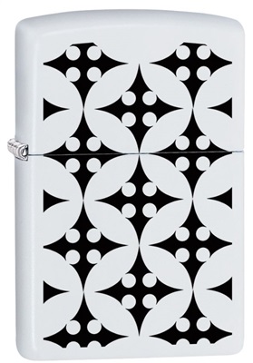 Zippo Throwing Stars Z-29198-000004 White Lighter