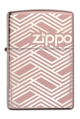 Zippo Abstract Laser Design Z-49190-100757 Çakmak Açık Kahverengi