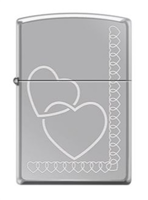 Zippo Z-MP400301-250 (250-046207) серебристая зажигалка Heart Chain
