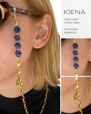 Kiena Manifest Lapis Lazuli MAN01LA Золотая цепочка для очков