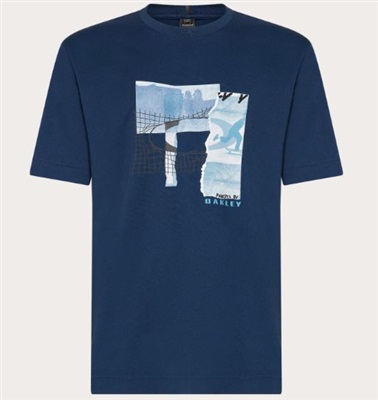 Oakley Skate Tee FOA406851 T-Shirt Lacivert 6GA