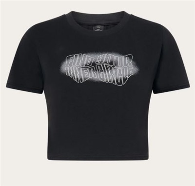 Oakley W Pursuit Crop Tee FOA500560 T-Shirt Black 02E