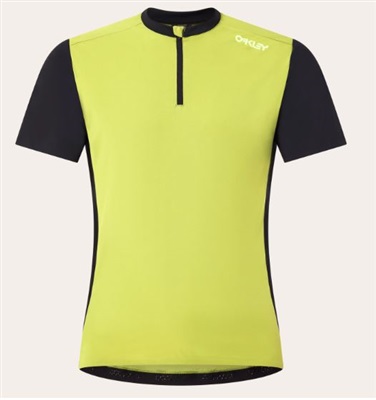 Oakley Point TO Point 1/4 Zip Jersey FOA406240 T-Shirt Yellow 762