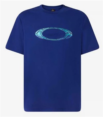 Oakley Mtl Liquid Ellipse Tee FOA405484 T-Shirt Blue 671