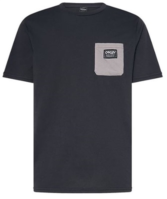 Oakley Classic B1B Pocket Tee FOA403729 T-Shirt Siyah/gri 96I