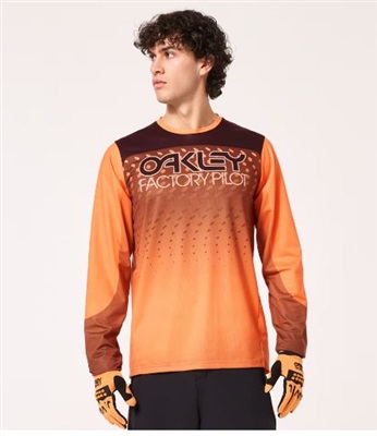 Oakley Seeker Gradient LS Jersey FOA404904 T-Shirt Orange 92I
