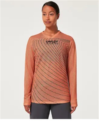 Oakley Wmns Factory Pilot RC LS Jerse FOA500385 T-Shirt Orange 73K