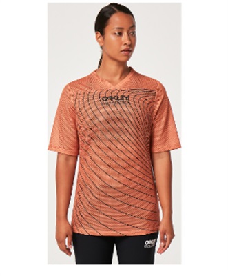 Oakley Wmns Factory Pilot RC SS Jerse FOA500384 T-Shirt Orange 73K