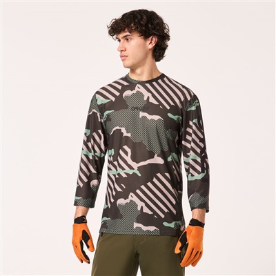 Oakley Ride Free LS Jersey FOA404505 Camo T-Shirt