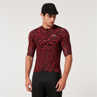 Oakley Endurance Dazzle Camo Jersey FOA404398 T-Shirt Siyah Kırmızı 9T1