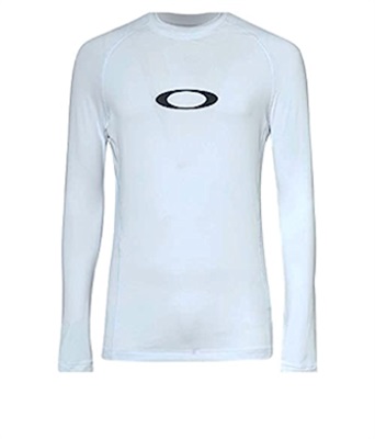 Oakley Ellipse Rashguard Ls FOA403767 T-Shirt White 100