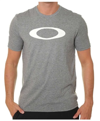 Oakley O-Bold Ellipse 457132 футболка, серая, 24G