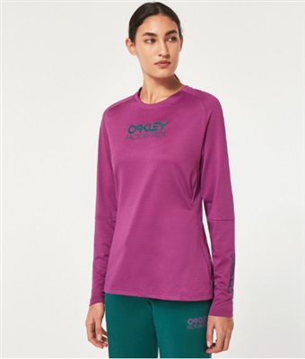 Oakley Wmns Factory Pilot LS Jersey FOA500224 Purple T-Shirt 89N