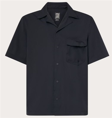 Oakley Cuban Collar SS Shirt FOA406864 Black 02E