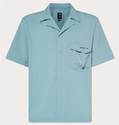 Oakley Cuban Collar SS Shirt FOA406864 Mavi 7CC